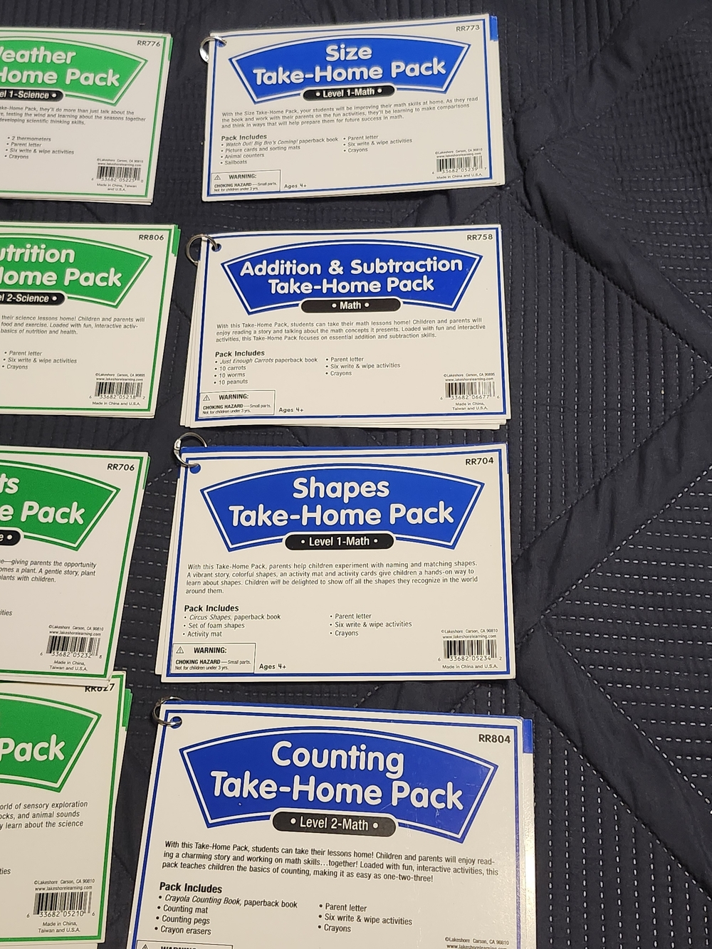 Educational Take-Home Learning Packs - Multi-Color Classroom Set - Picture 2 of 7
